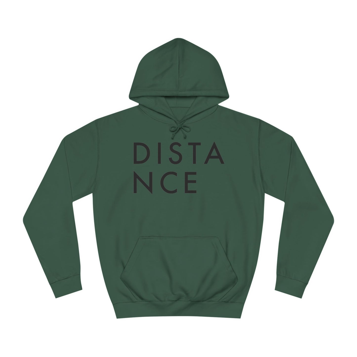 SOMNITECT Distance - Black Logo Unisex College Hoodie