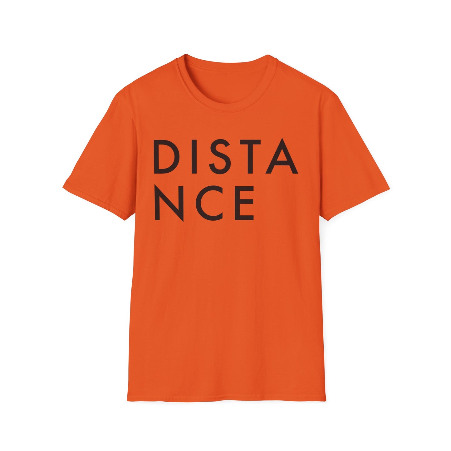 SOMNITECT Distance - Black Logo Unisex Softstyle T-Shirt