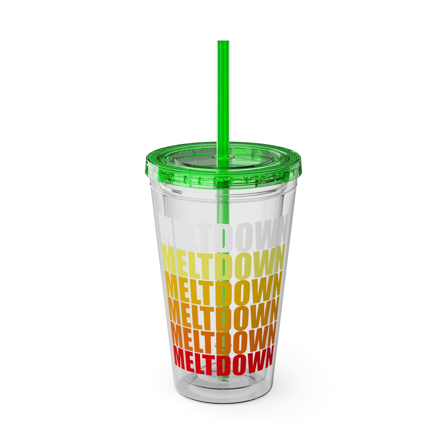 Meltdown Sunsplash Tumbler with Straw, 16oz  LIMITED EDITION JULY '26