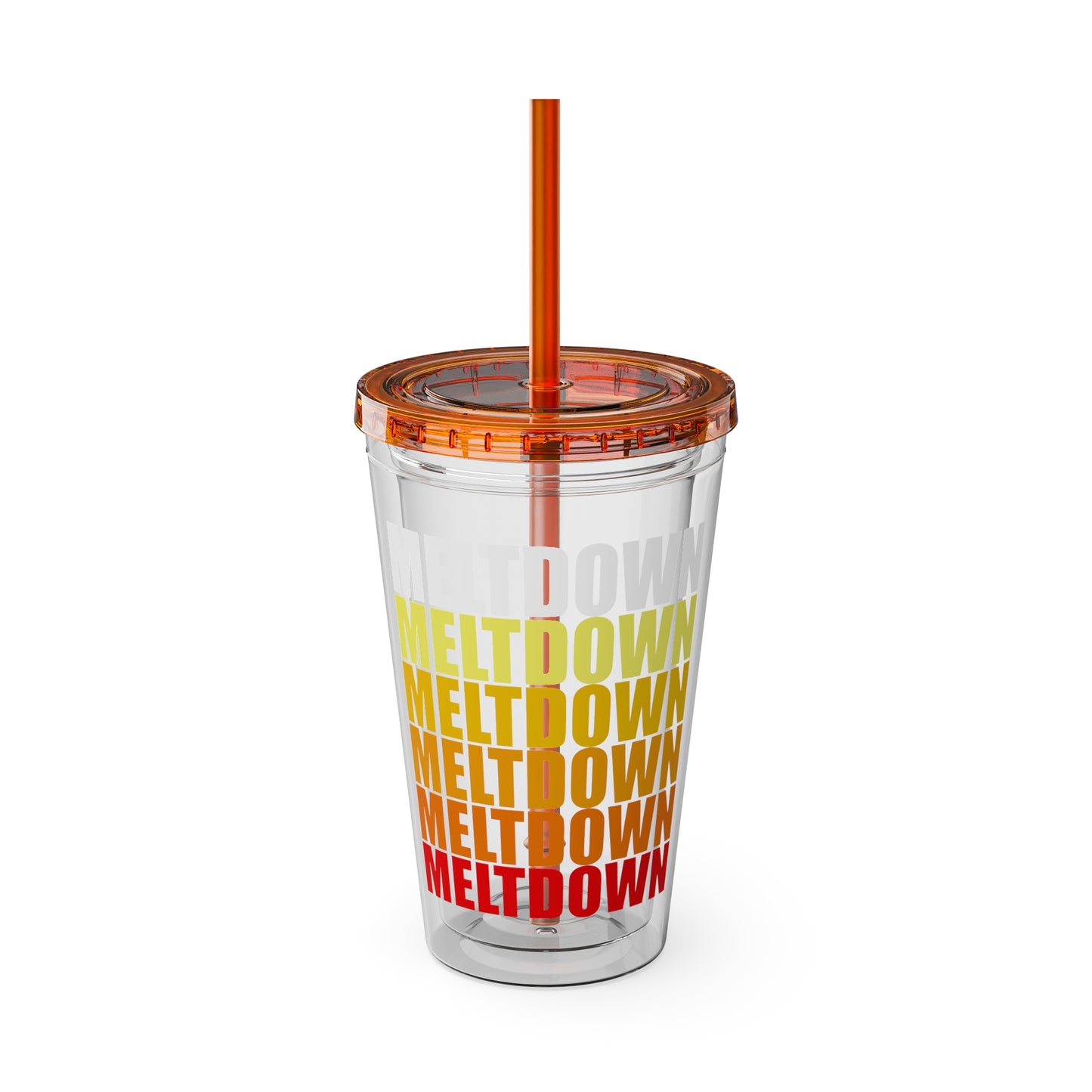 Meltdown Sunsplash Tumbler with Straw, 16oz  LIMITED EDITION JULY '26