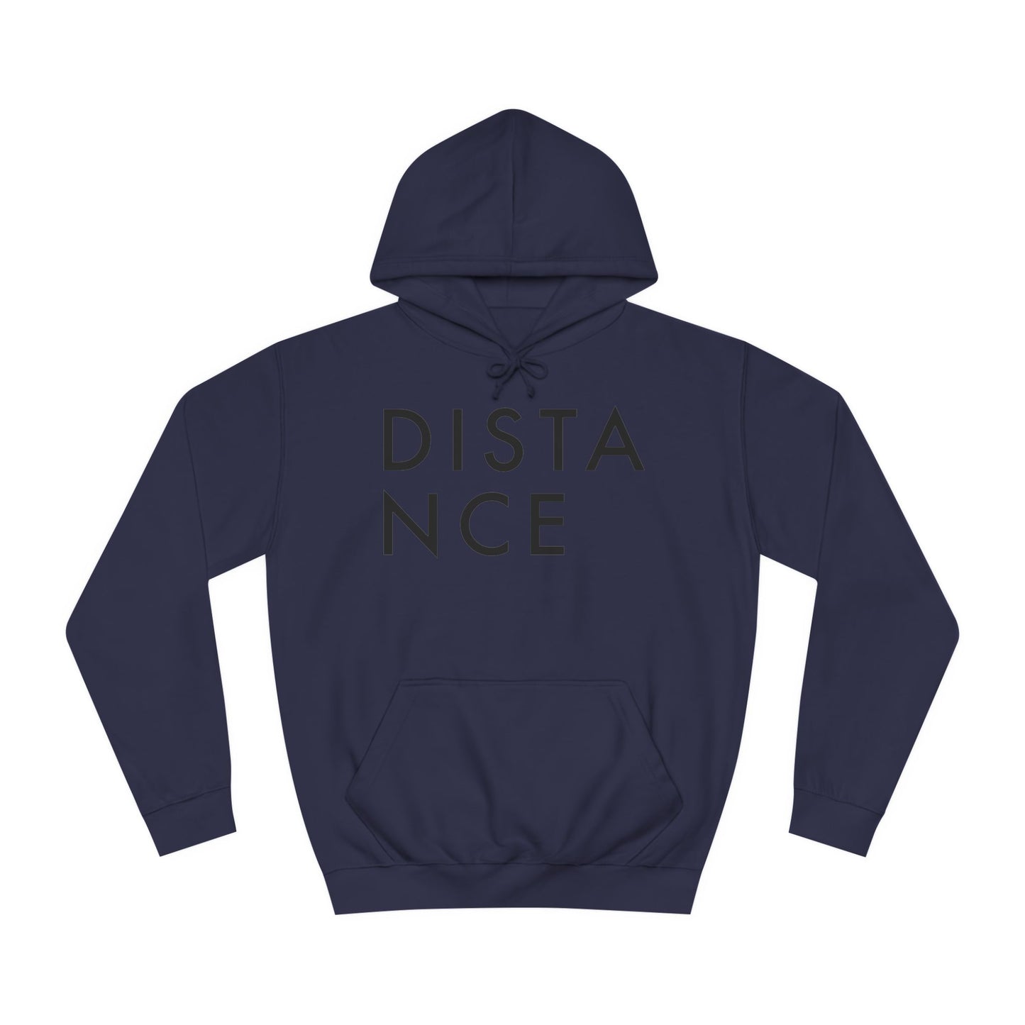 SOMNITECT Distance - Black Logo Unisex College Hoodie