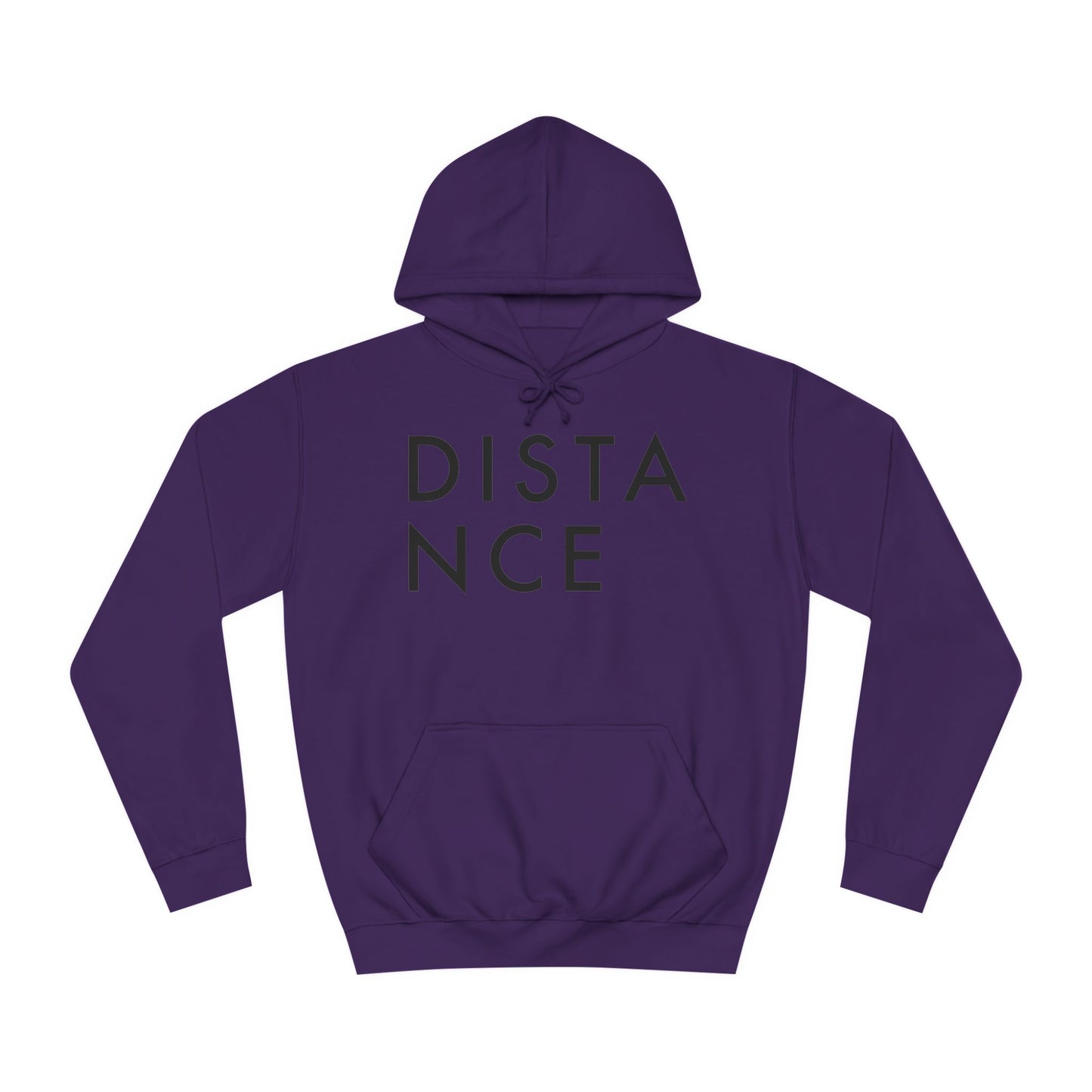 SOMNITECT Distance - Black Logo Unisex College Hoodie