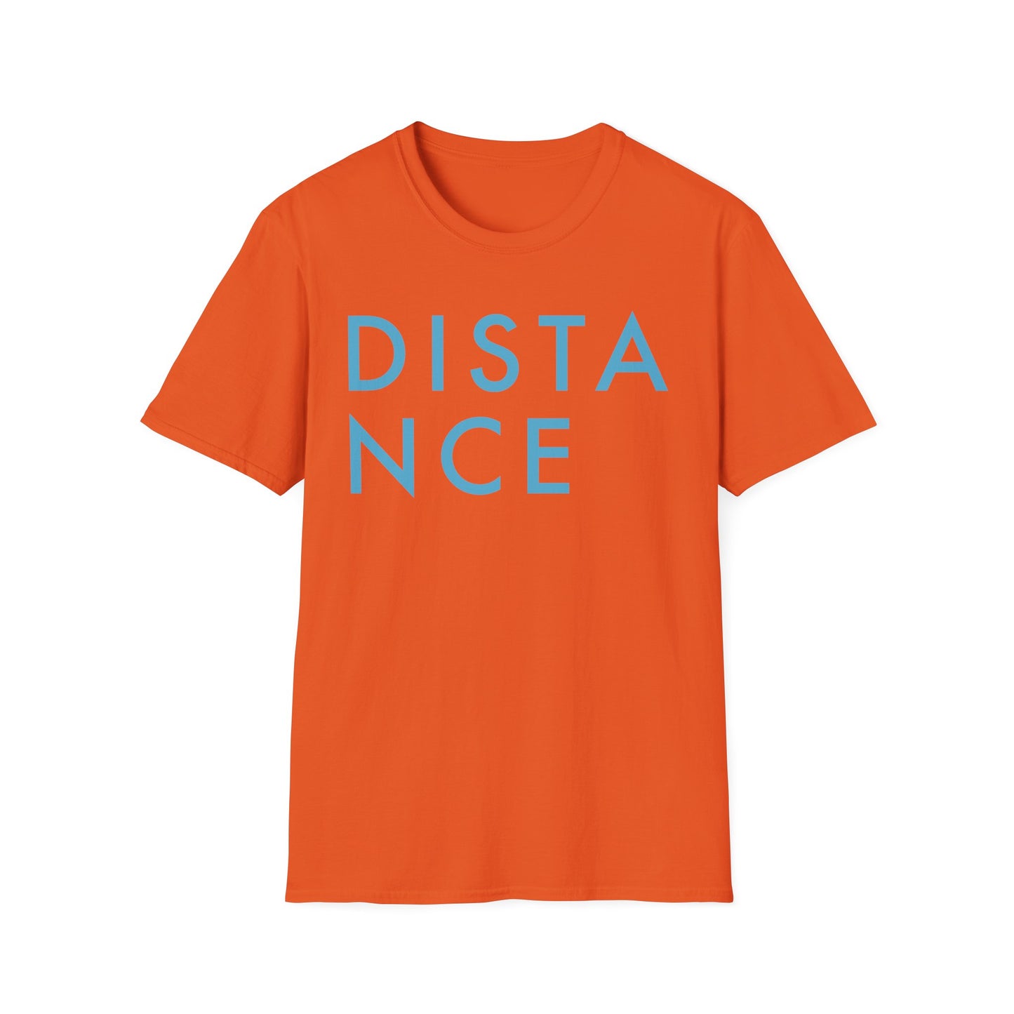 SOMNITECT Distance - Blue Logo Unisex Softstyle T-Shirt
