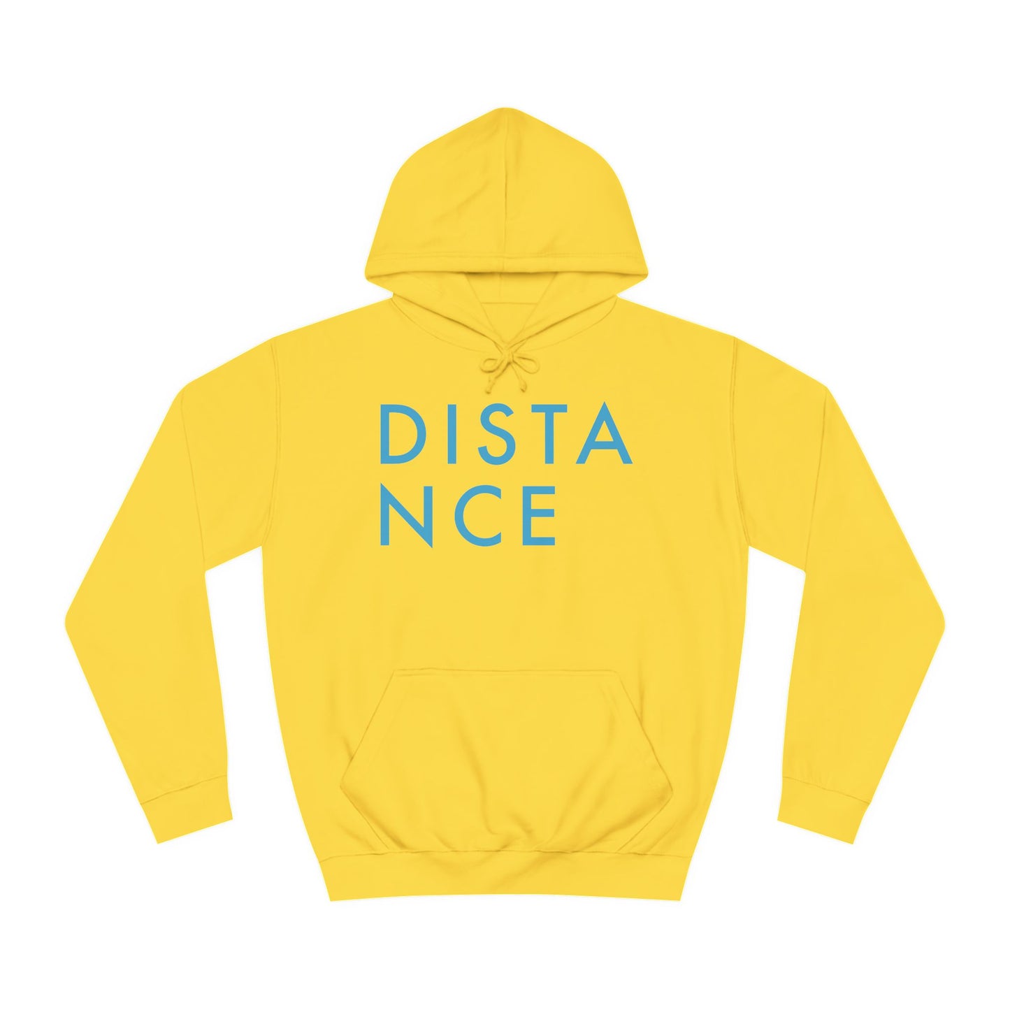 SOMNITECT Distance - Blue Logo Unisex College Hoodie