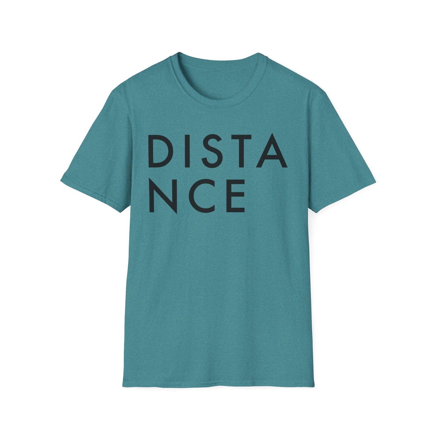 SOMNITECT Distance - Black Logo Unisex Softstyle T-Shirt