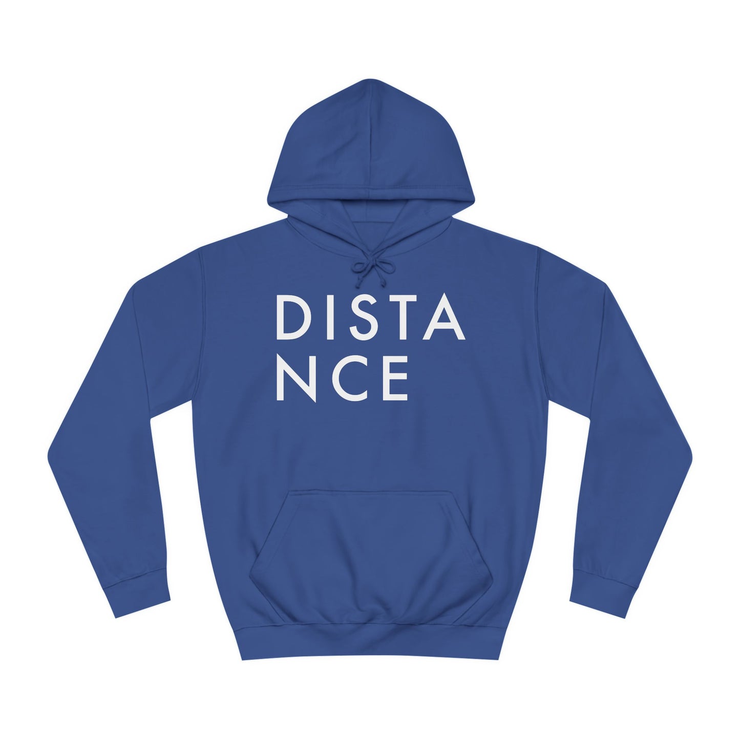 SOMNITECT Distance - White Logo Unisex College Hoodie