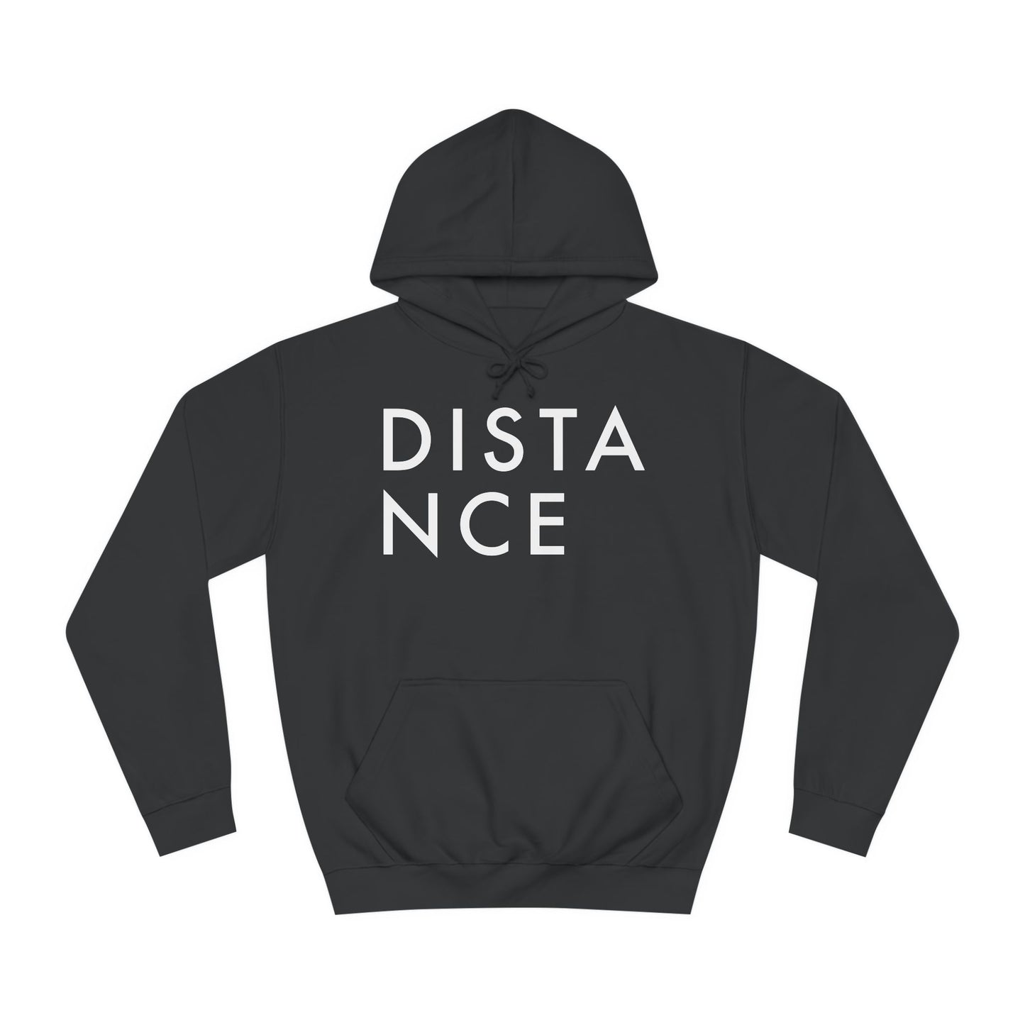 SOMNITECT Distance - White Logo Unisex College Hoodie