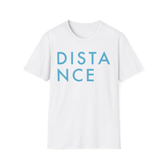 SOMNITECT Distance - Blue Logo Unisex Softstyle T-Shirt