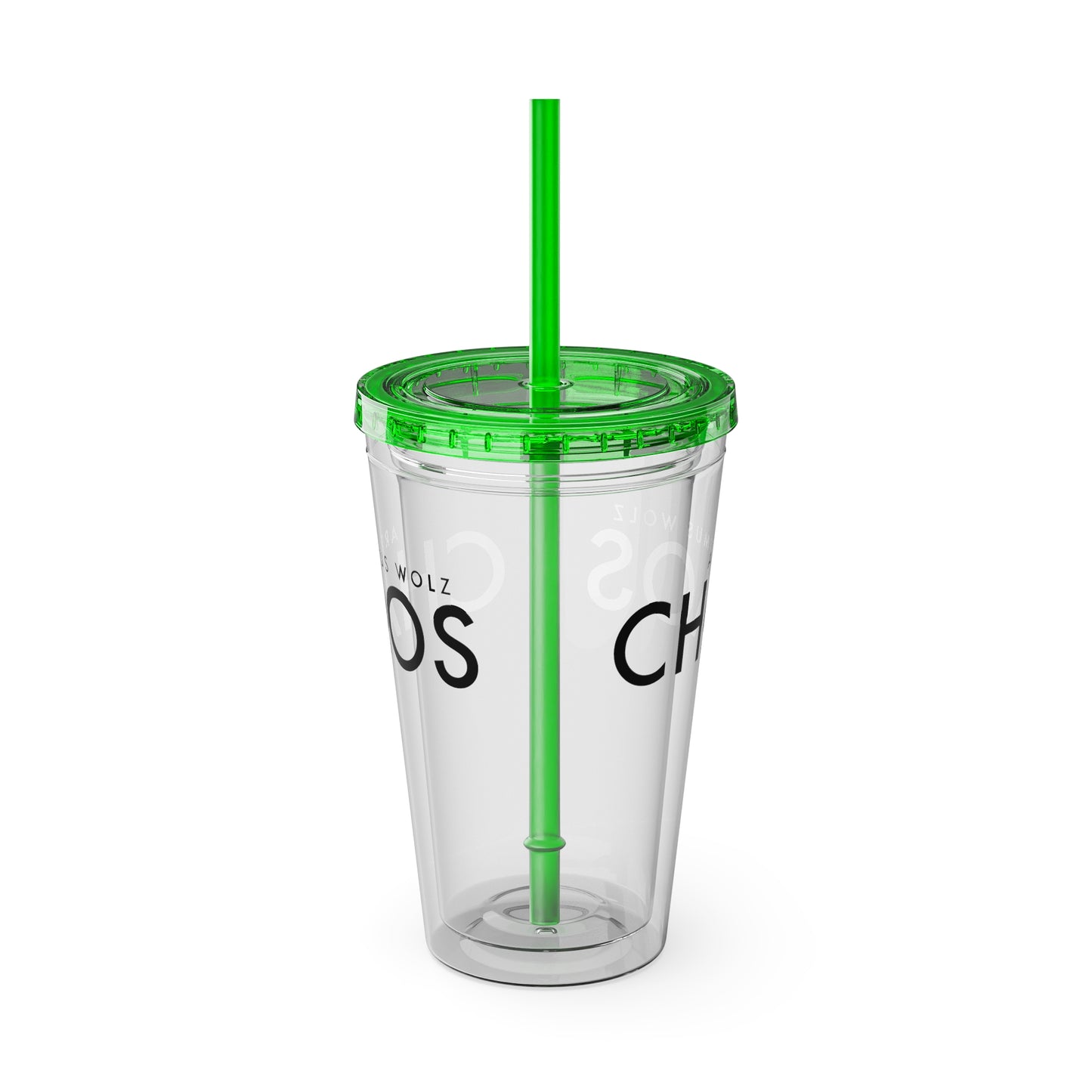 Artimus Wolz Chaos Tumbler with Straw, 16oz