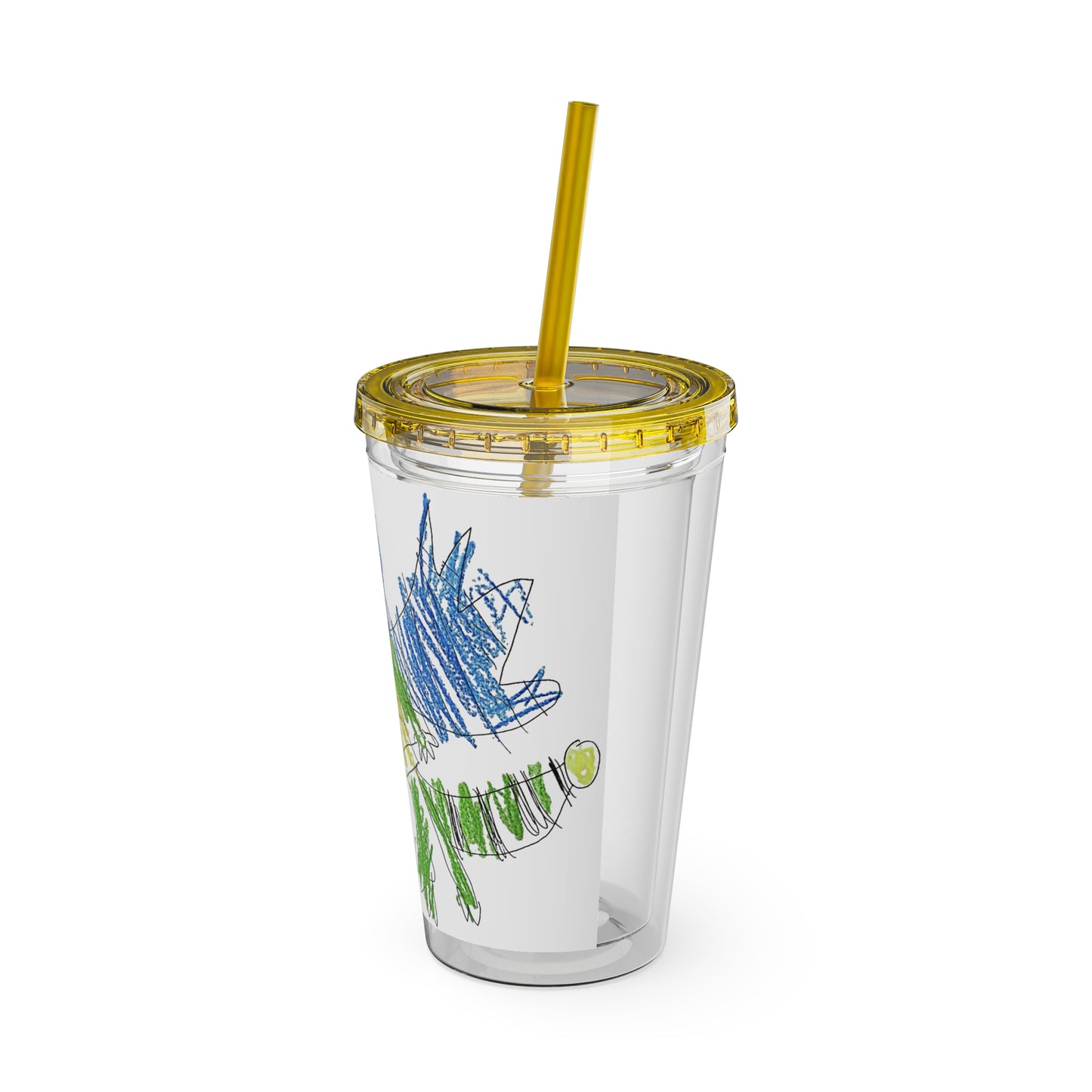 BrooksOfYork And Then He Breathes Fire Tumbler with Straw, 16oz
