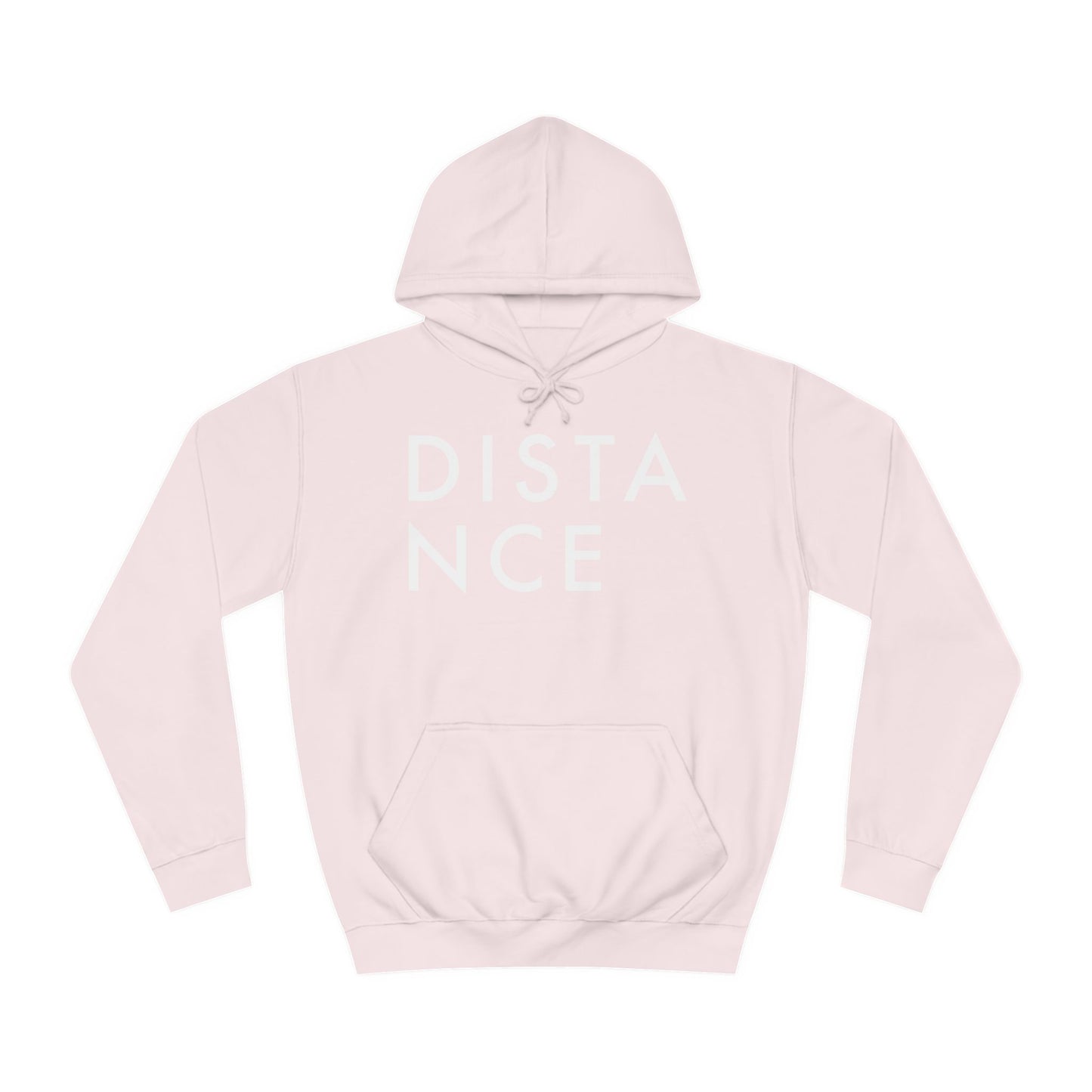 SOMNITECT Distance - White Logo Unisex College Hoodie