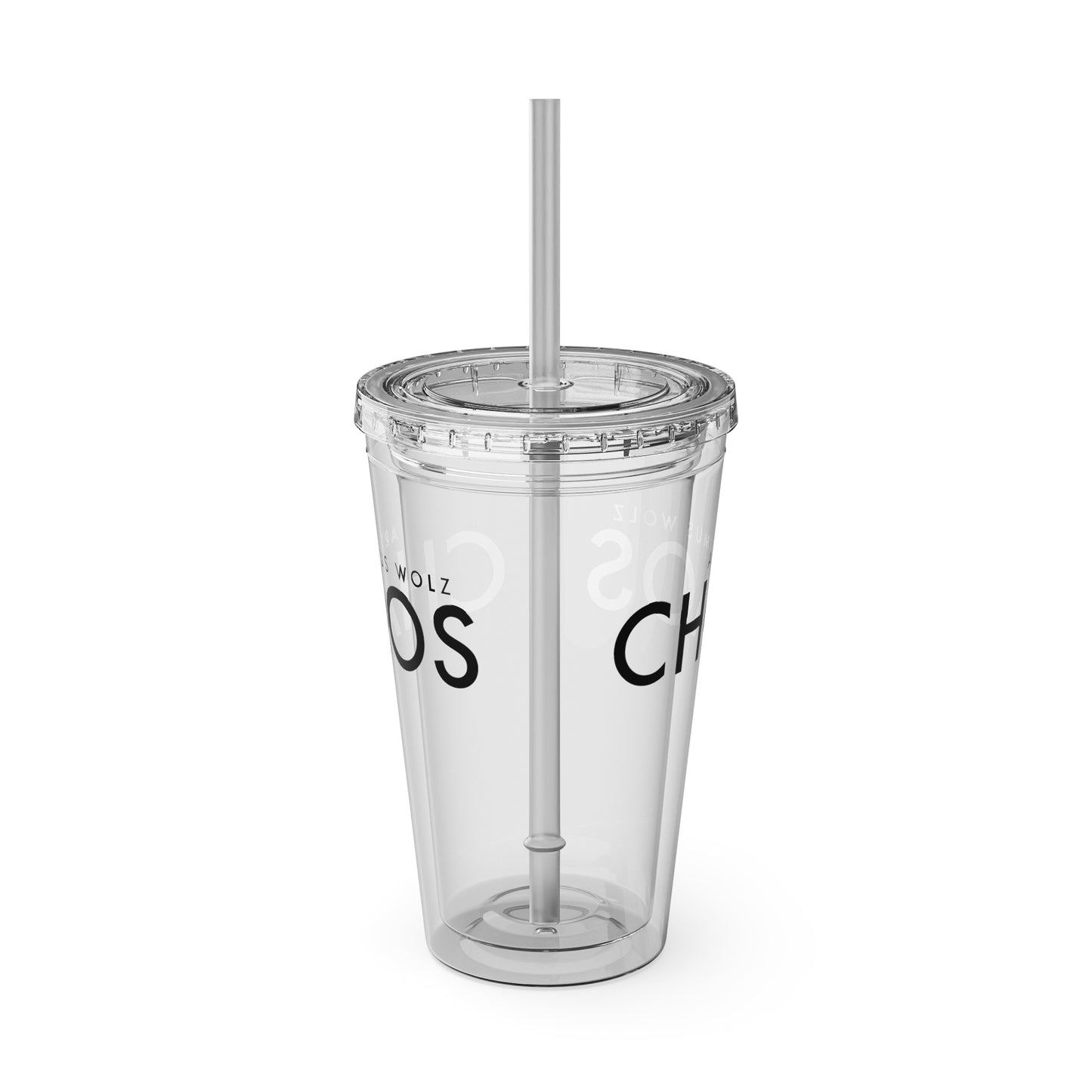 Artimus Wolz Chaos Tumbler with Straw, 16oz
