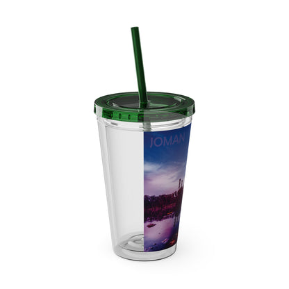 Joman Another Planet Tumbler with Straw, 16oz