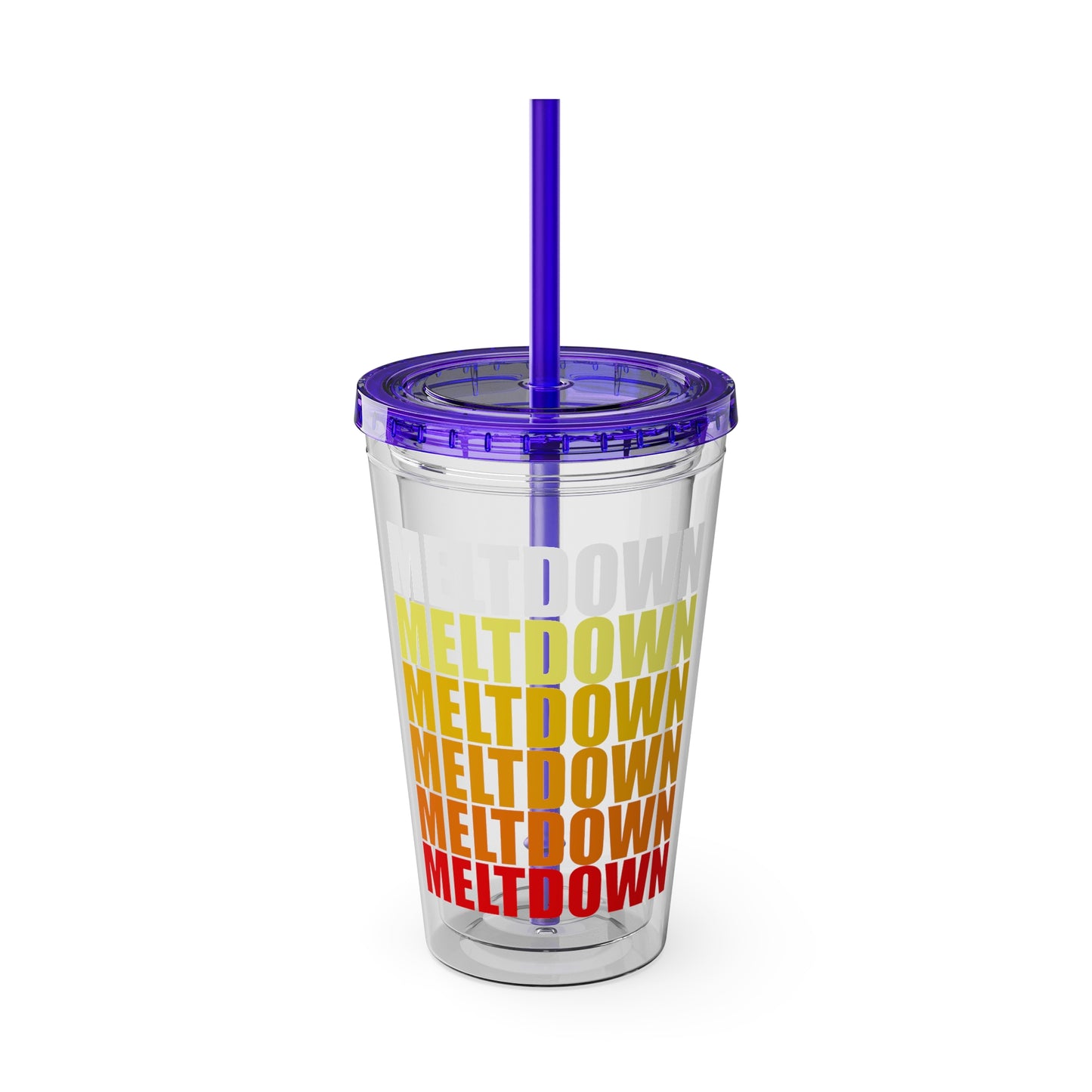 Meltdown Sunsplash Tumbler with Straw, 16oz  LIMITED EDITION JULY '26