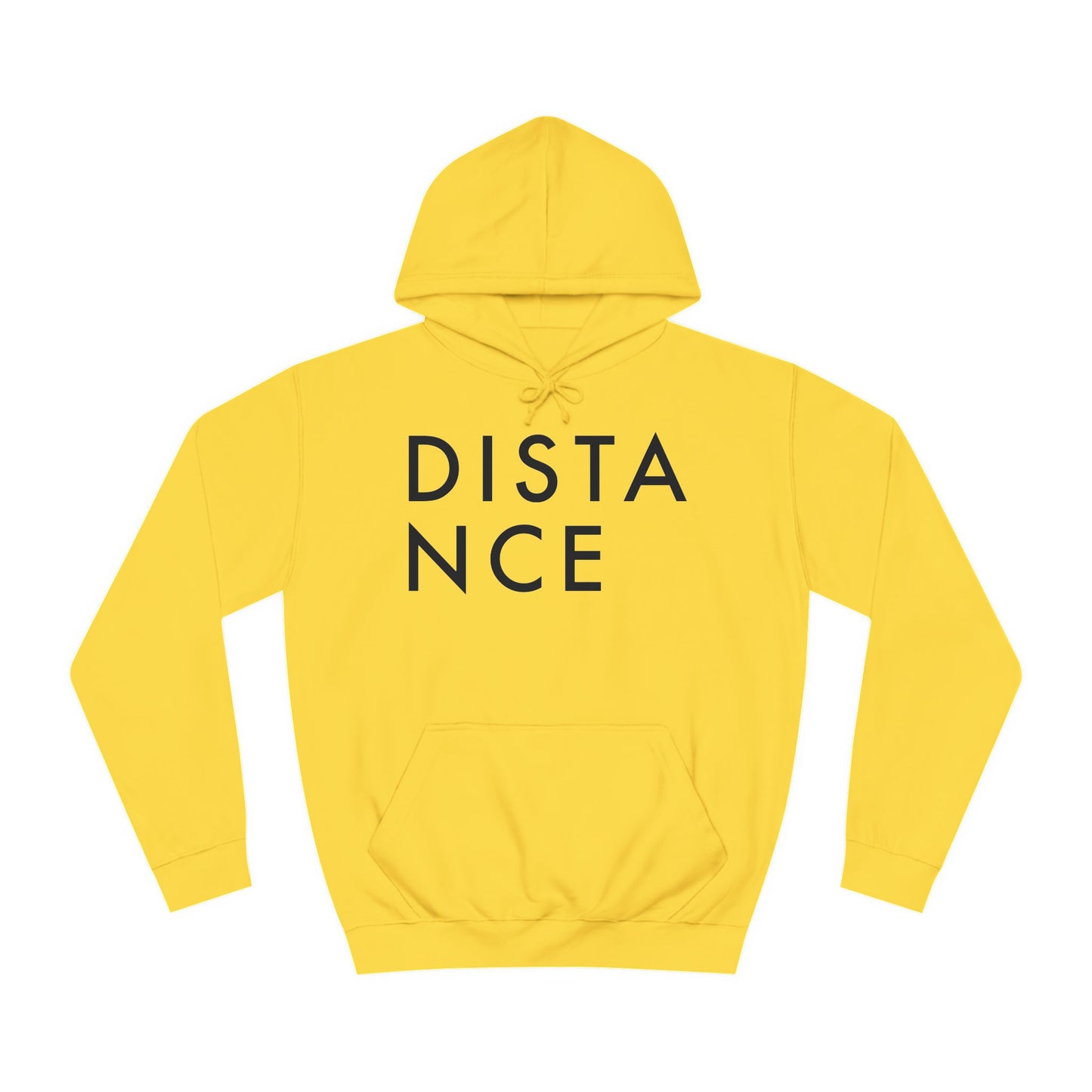 SOMNITECT Distance - Black Logo Unisex College Hoodie