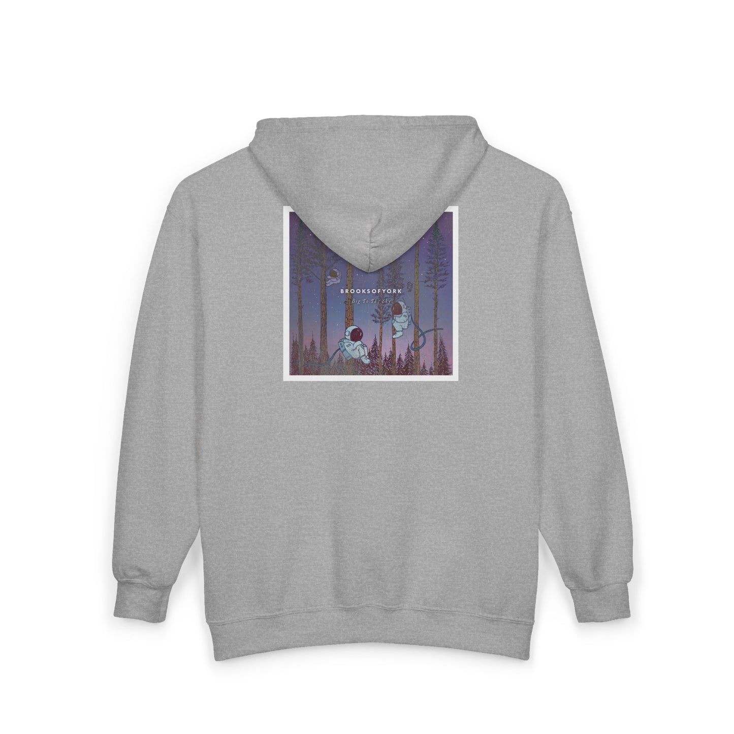 BrooksOfYork Zip Up Big to the Sky Double-Sided Hoodie