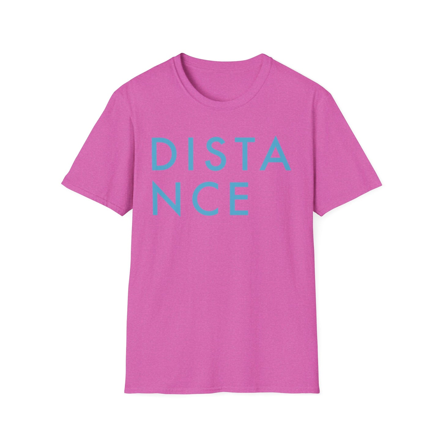 SOMNITECT Distance - Blue Logo Unisex Softstyle T-Shirt