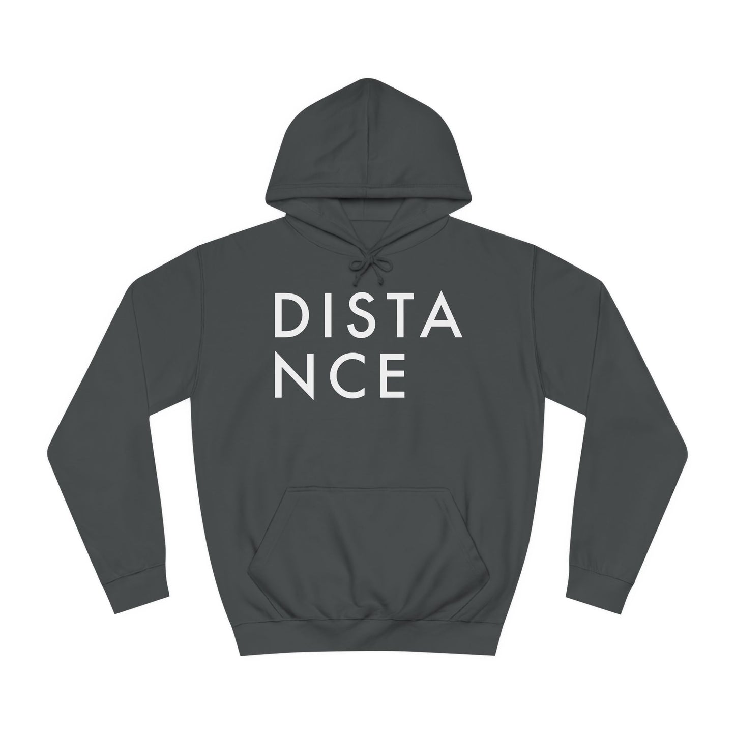 SOMNITECT Distance - White Logo Unisex College Hoodie