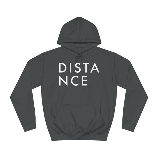 SOMNITECT Distance - White Logo Unisex College Hoodie