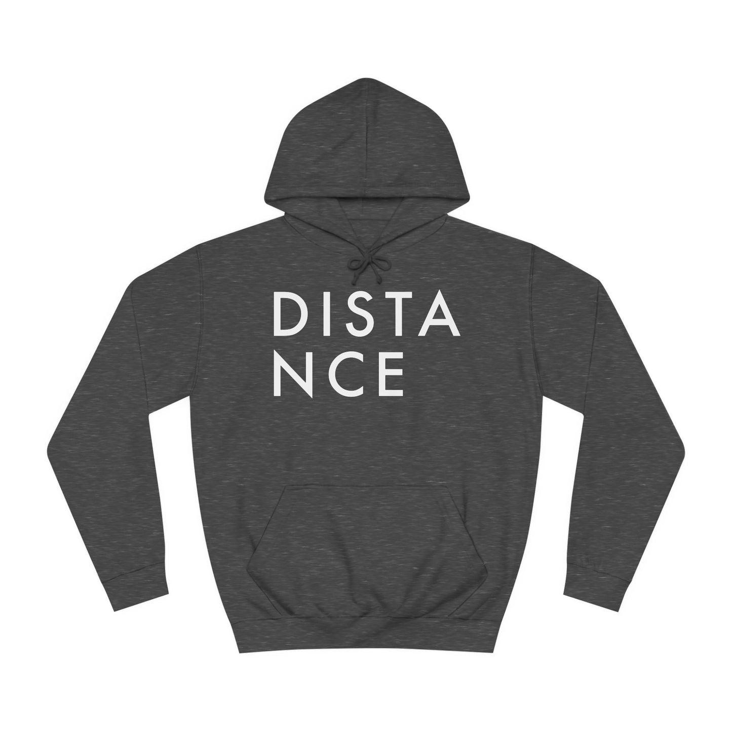SOMNITECT Distance - White Logo Unisex College Hoodie