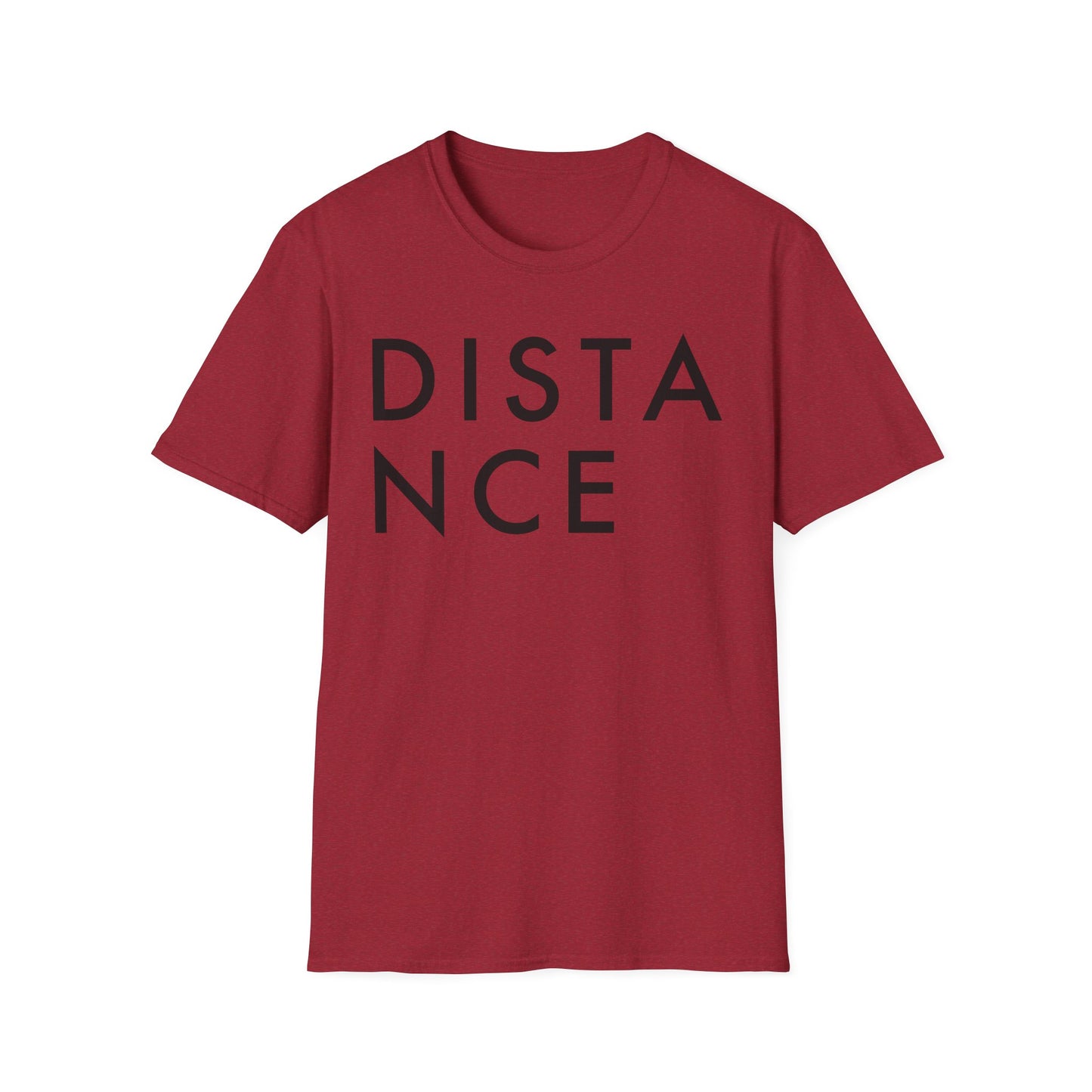 SOMNITECT Distance - Black Logo Unisex Softstyle T-Shirt